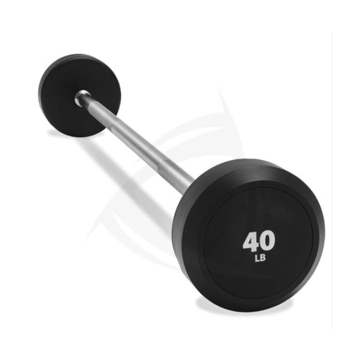 Straight Rubber Fixed Barbell